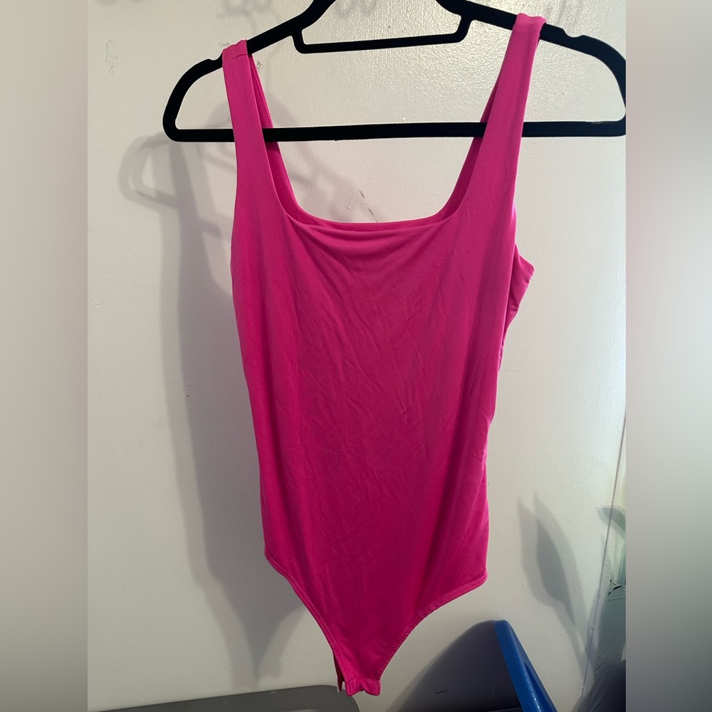 Hot Pink stretchy bodysuit